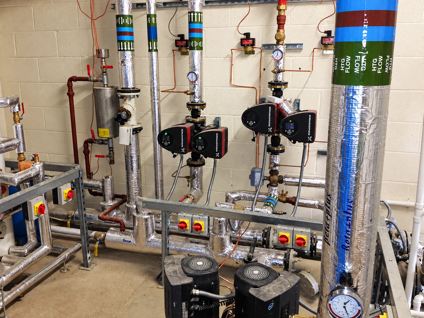 Completed plant room installation